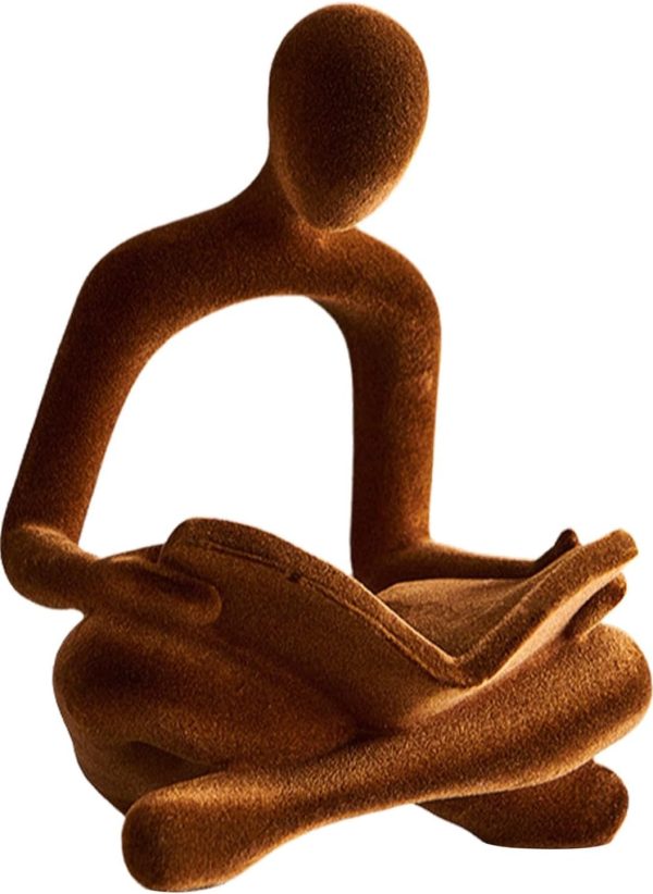 Abstract Thinker Statue Human Figurine - Image 3