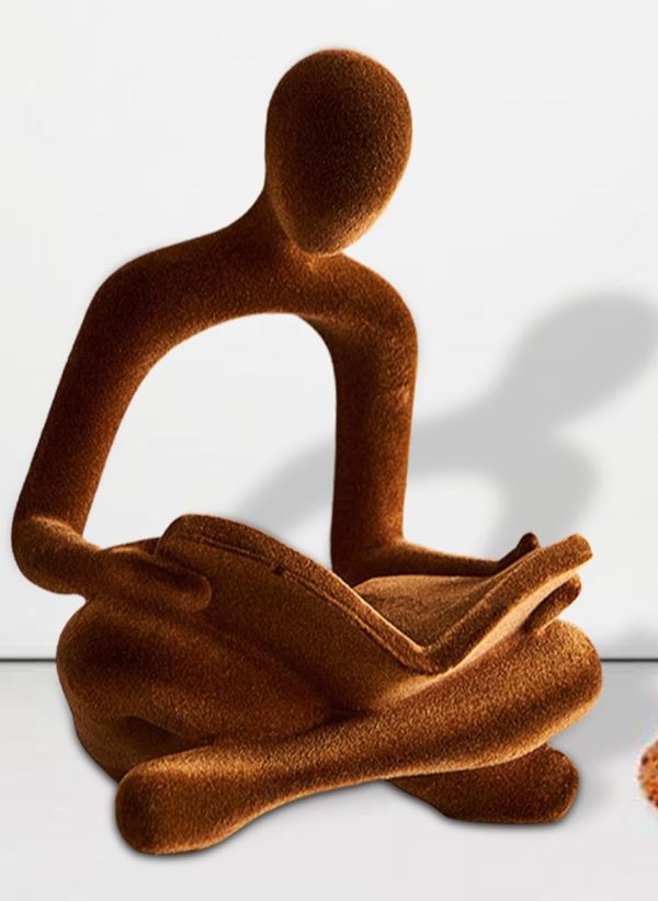 Abstract Thinker Statue Human Figurine - Image 2