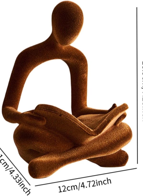 Abstract Thinker Statue Human Figurine - Image 4