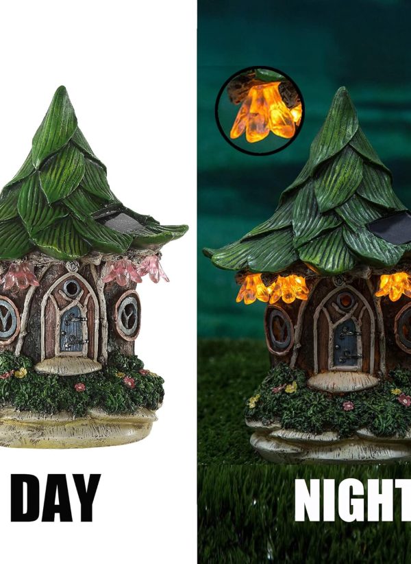 Fairy House with Flower Hanging Tree - Image 4