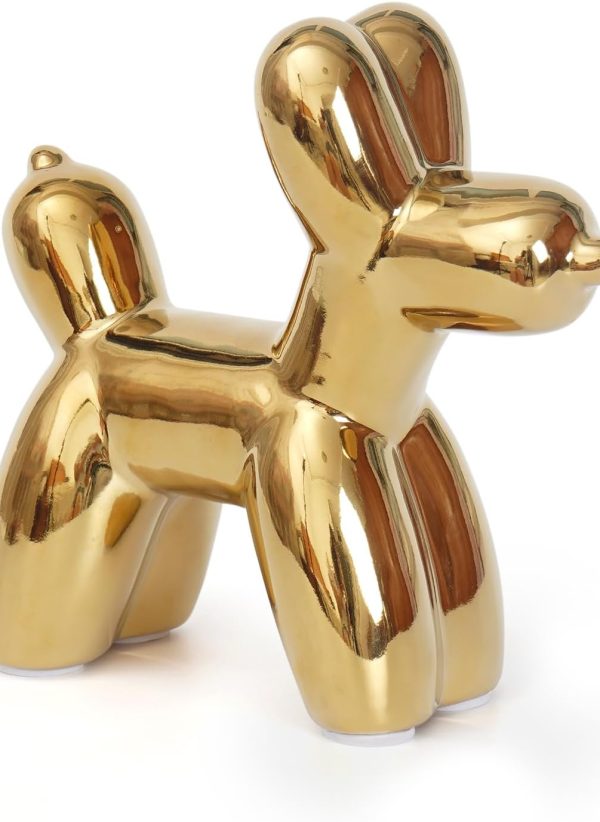 Large Cute Ceramics Balloon Dog Statue - Image 3