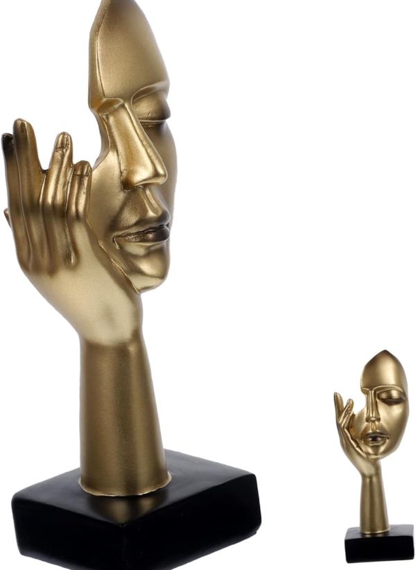 Resin Human Face Figurine - Image 2